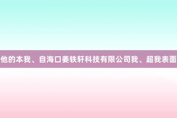 他的本我、自海口姜轶轩科技有限公司我、超我表面